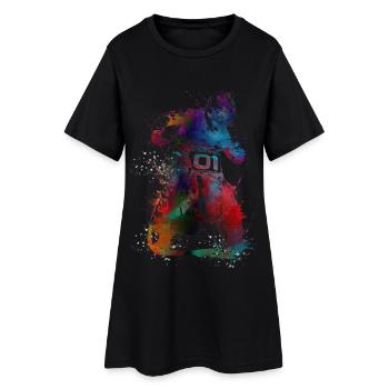 Art du sport automobile #motor #sport - Robe T-shirt Femme - noir - Devant