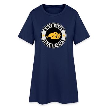 Ente gut alles gut - Frauen T-Shirt-Kleid - Light Navy - Vorne