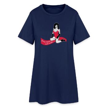 Hamburg - Frauen T-Shirt-Kleid - Light Navy - Vorne