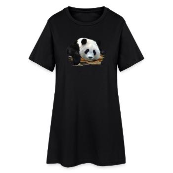 panda - Women’s T-Shirt Dress - black - Front