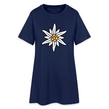 Logo Edelweiss Bergblume - Robe T-shirt Femme - marine clair - Devant