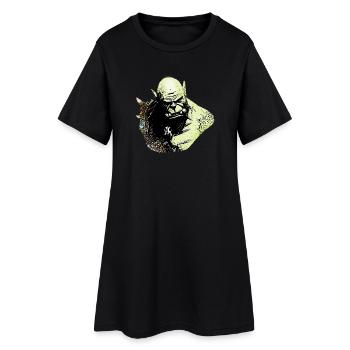 team horde - Robe T-shirt Femme - noir - Devant