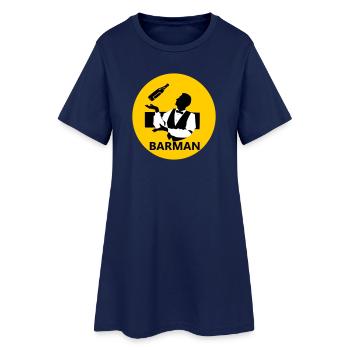 Barkeeper - Frauen T-Shirt-Kleid - Light Navy - Vorne