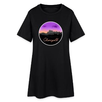 Fine Skyline de la Forêt-Noire - Robe T-shirt Femme - noir - Devant