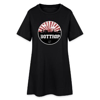 Bottrop Skyline Rouge & Blanc - Robe T-shirt Femme - noir - Devant