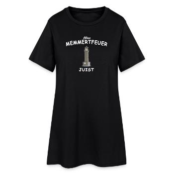 Juist Lighthouse, Memmert Fire, North Sea - Women’s T-Shirt Dress - black - Front