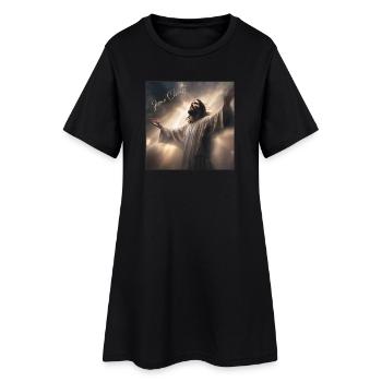 Jésus Christ, catholique, religieux - Robe T-shirt Femme - noir - Devant
