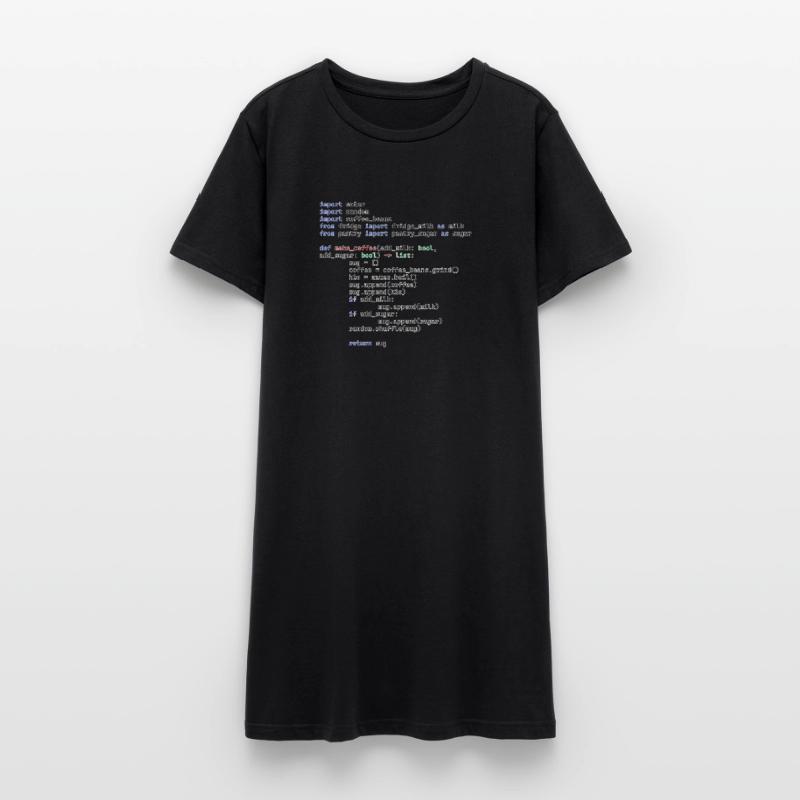 Python Make Coffee Function Women’s T-Shirt Dress