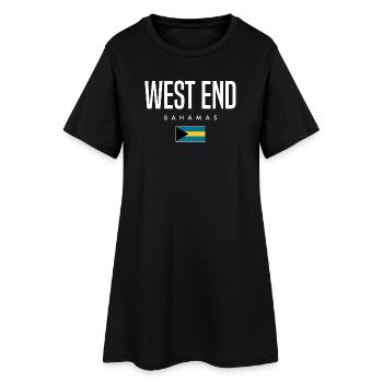 West End Bahamas - Women’s T-Shirt Dress - black - Front