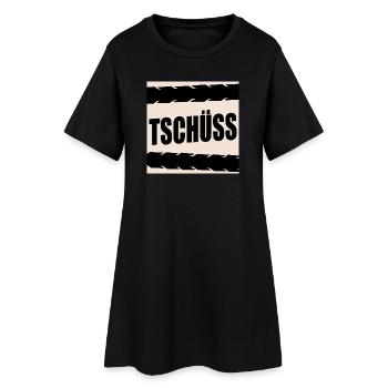ADIEU LES CYCLISTES À VÉLO - Robe T-shirt Femme - noir - Devant