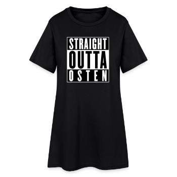 Tout droit sorti de l’est (couleurs changeantes) - Robe T-shirt Femme - noir - Devant