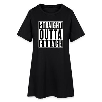 Tout droit sorti du garage (couleurs changeantes) - Robe T-shirt Femme - noir - Devant
