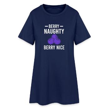 Myrtille Funny Fruit Fruit Myrtille Vintage B - Robe T-shirt Femme - marine clair - Devant