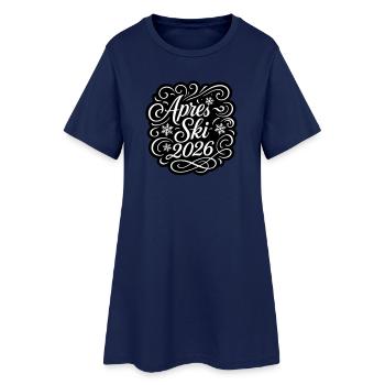 Après-ski 2026 - Robe T-shirt Femme - marine clair - Devant