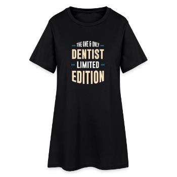 Der Eine Zahnarzt Limited Edition - Frauen T-Shirt-Kleid - Schwarz - Vorne