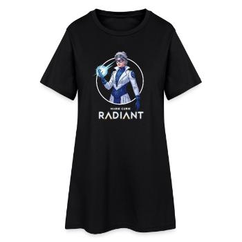 Futuristic Radiant Scientist - Women’s T-Shirt Dress - black - Front