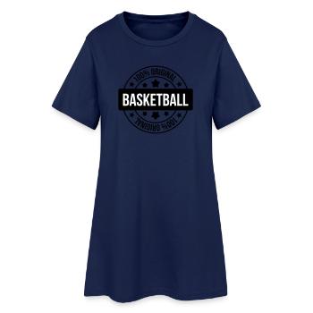 Basket Ball / Basketball / Basktet-Ball / Sport - Robe T-shirt Femme - marine clair - Devant
