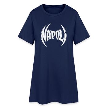 Napoli Crest Typography - Women’s T-Shirt Dress - light navy - Front