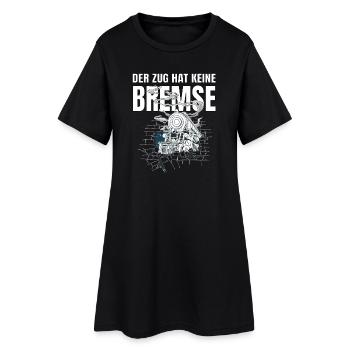 Le train n’a pas de freins - Party Malle - Robe T-shirt Femme - noir - Devant