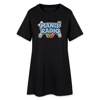 Manip Radio Humor Symbole und Logos Radiologie - Frauen T-Shirt-Kleid - Schwarz - Vorne