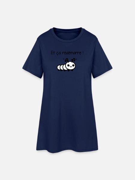 And it starts again! - Women’s T-Shirt Dress - light navy