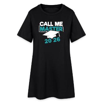 Master 2026 Graduation Graduation - Women’s T-Shirt Dress - black - Front