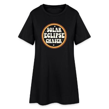 Solar eclipse chaser - Women’s T-Shirt Dress - black - Front