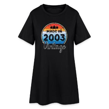 Made in 2003 Vintage Anniversary - Women’s T-Shirt Dress - black - Front