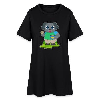 Dog Cookie - Robe T-shirt Femme - noir - Devant
