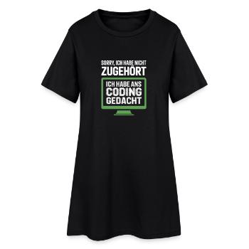 Codage : Penser au lieu d’appartenir - Robe T-shirt Femme - noir - Devant