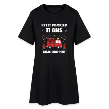 11 ans - Robe T-shirt Femme - noir - Devant