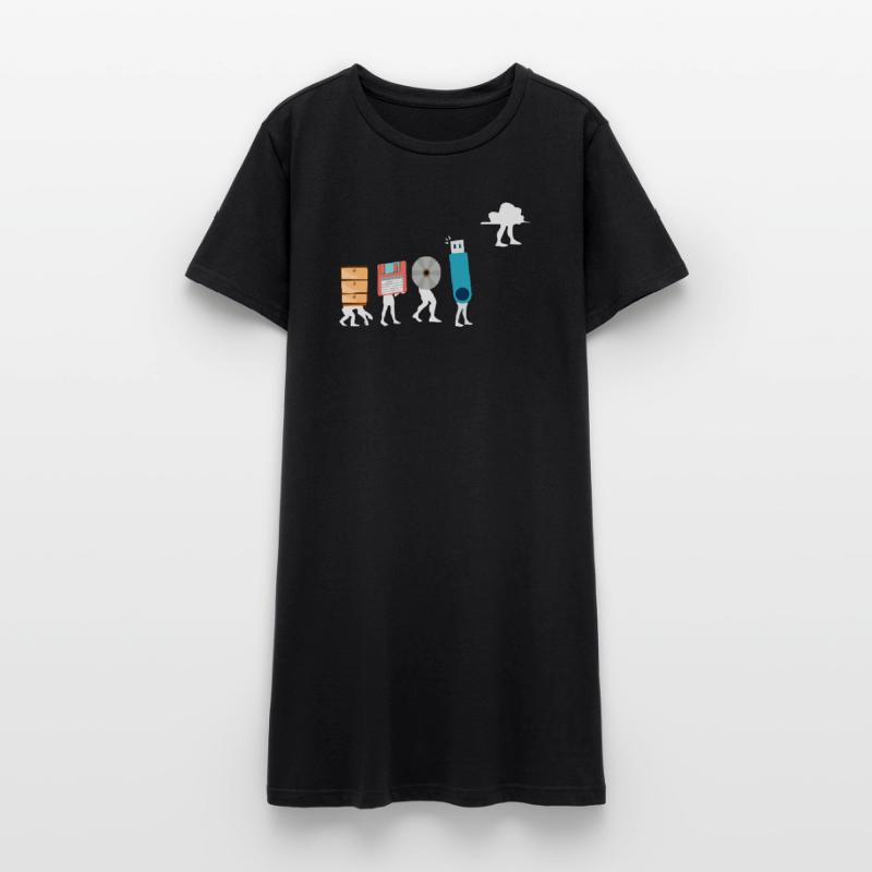 Cloud Computing Funny Programmer Data AI Software Women’s T-Shirt Dress