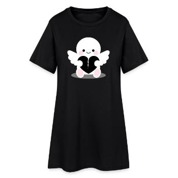Broken_Angel_Plush_Dark_Cute - Women’s T-Shirt Dress - black - Front