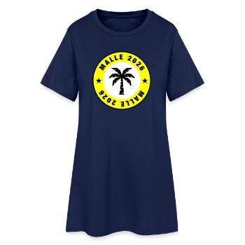 Cercle de palmiers Malle 2026 - Robe T-shirt Femme - marine clair - Devant