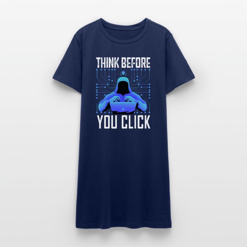 Hacker Hacker Programmeur Cybersécurité Linux Robe T-shirt Femme