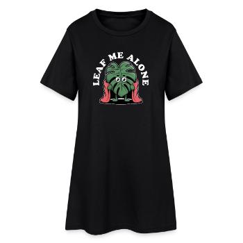 Laisse-moi tranquille Héros Monstera, Feuille avec Cape - Robe T-shirt Femme - noir - Devant