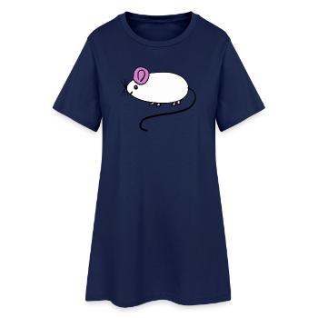 Mouse Rat Rodent Kids Baby - Women’s T-Shirt Dress - light navy - Front