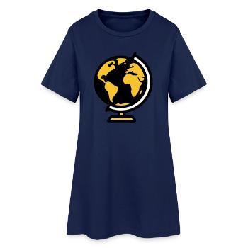Globe Globe Earth School - Women’s T-Shirt Dress - light navy - Front