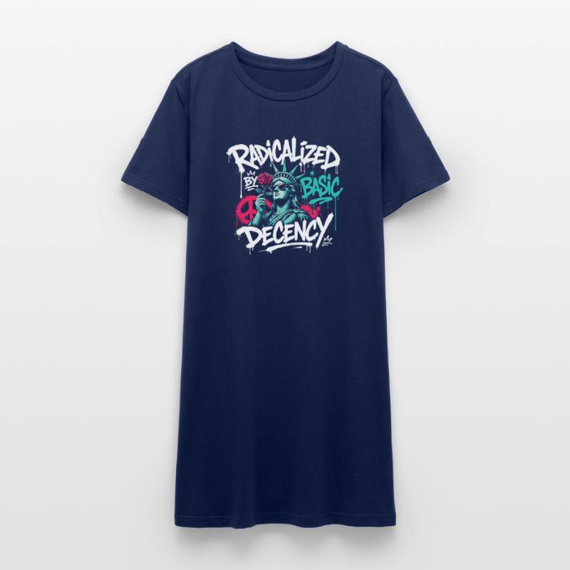 Radicalized Basic Decency Graffiti Women’s T-Shirt Dress