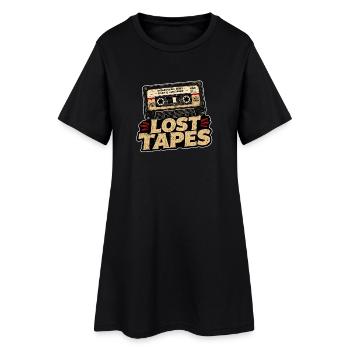 LOST TAPES Vintage-Underground-Demo-Kassette - Frauen T-Shirt-Kleid - Schwarz - Vorne