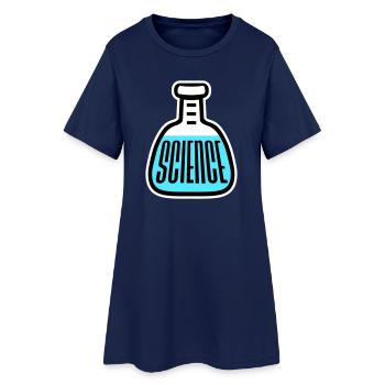 Déclaration scientifique : Déclaration sur l’éducation des nerds - Robe T-shirt Femme - marine clair - Devant