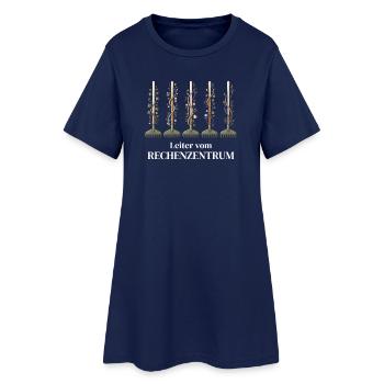 Rechenzentrum Design Gartengeräte Rechen Leiter - Frauen T-Shirt-Kleid - Light Navy - Vorne