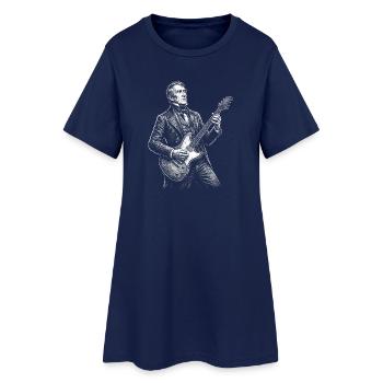 William Henry Harrison Guitar - Women’s T-Shirt Dress - light navy - Front