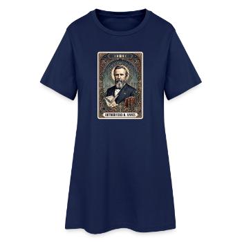 Rutherford B. Hayes Tarotkarte - Frauen T-Shirt-Kleid - Light Navy - Vorne