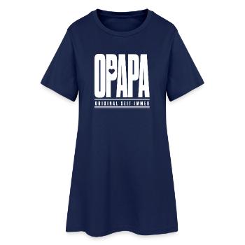 Opapa Original Seit Immer – Opa Familien Spruch - Frauen T-Shirt-Kleid - Light Navy - Vorne
