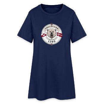 Bärenwappen von Dänemark, Grönland - Frauen T-Shirt-Kleid - Light Navy - Vorne
