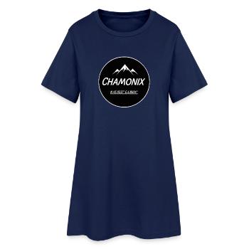 CHAMONIX - Robe T-shirt Femme - marine clair - Devant