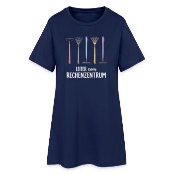 Leiter vom Rechenzentrum Gartenoutfit Gartenarbeit - Frauen T-Shirt-Kleid - Light Navy - Vorne