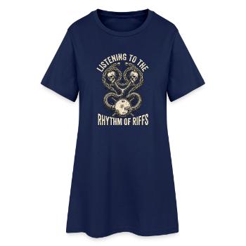 Heavy Metal Doctor Rhythm - Robe T-shirt Femme - marine clair - Devant