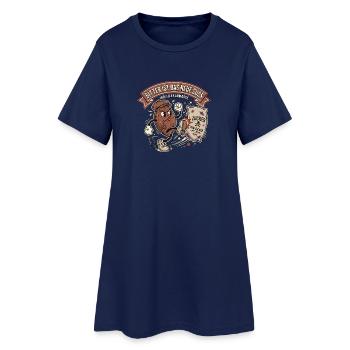 Kakao Wahrheit Ernährung Gesundheit - Frauen T-Shirt-Kleid - Light Navy - Vorne